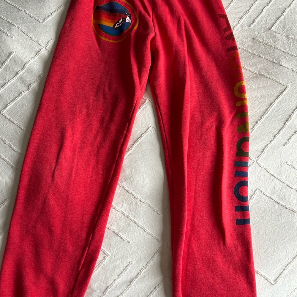 Aviator Nation Red almost new Sweatpants